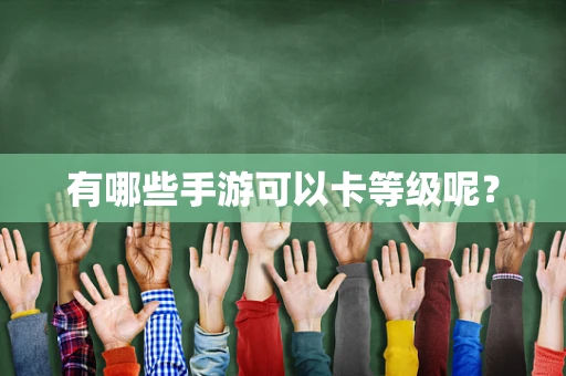 有哪些手游可以卡等级呢？