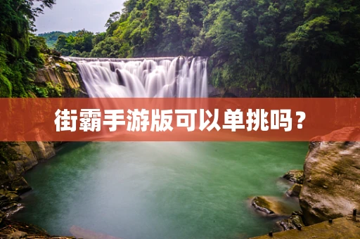 街霸手游版可以单挑吗？