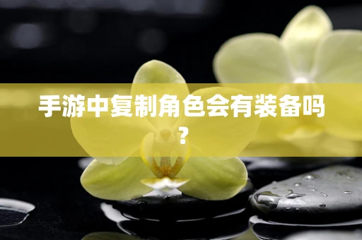 手游中复制角色会有装备吗？
