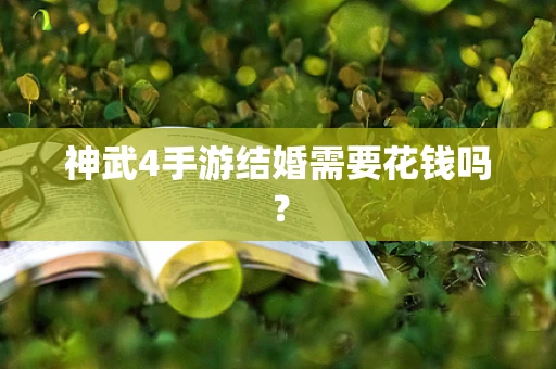 神武4手游结婚需要花钱吗？