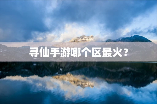 寻仙手游哪个区最火？