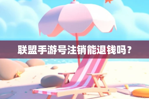 联盟手游号注销能退钱吗？