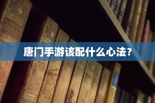 唐门手游该配什么心法？