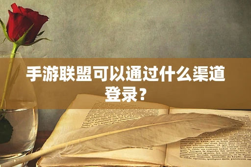 手游联盟可以通过什么渠道登录？