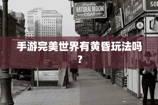 手游完美世界有黄昏玩法吗？