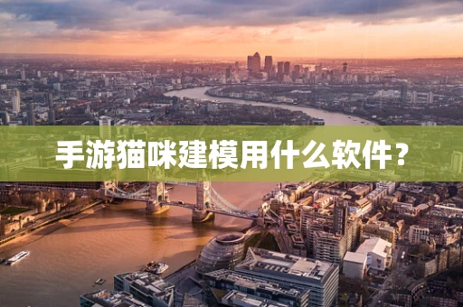 手游猫咪建模用什么软件？