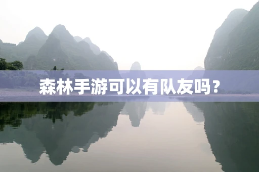 森林手游可以有队友吗？