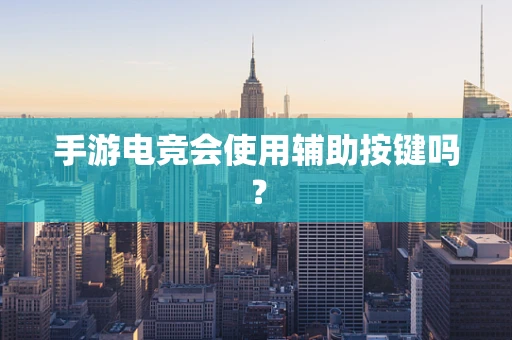 手游电竞会使用辅助按键吗？