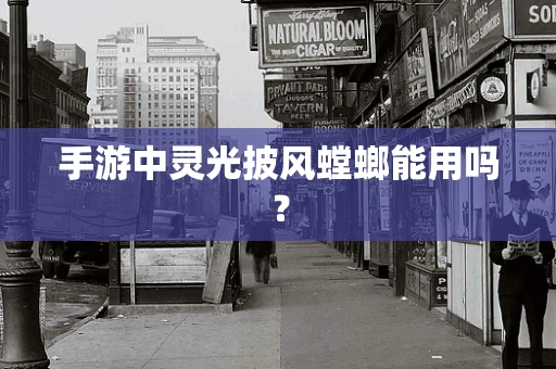 手游中灵光披风螳螂能用吗？