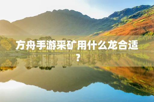 方舟手游采矿用什么龙合适？