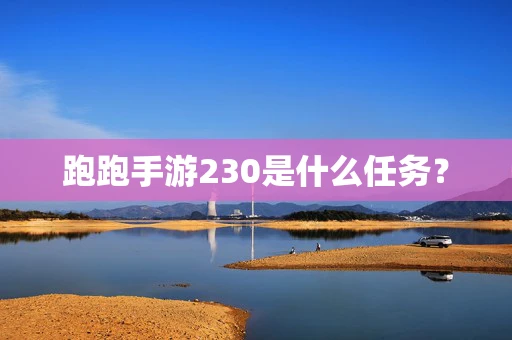 跑跑手游230是什么任务？