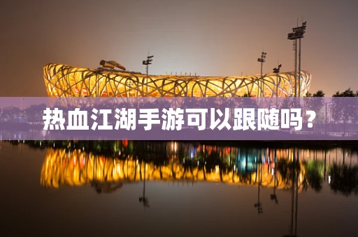 热血江湖手游可以跟随吗？