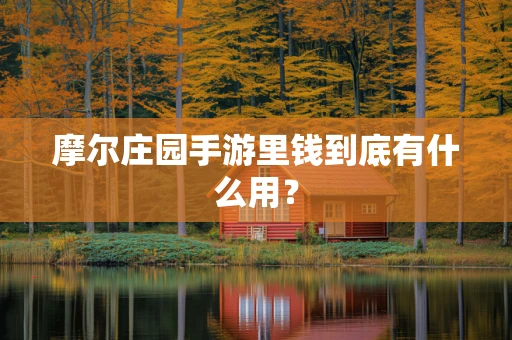 摩尔庄园手游里钱到底有什么用？