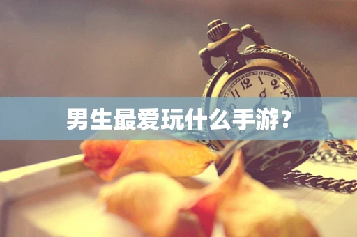 男生最爱玩什么手游？