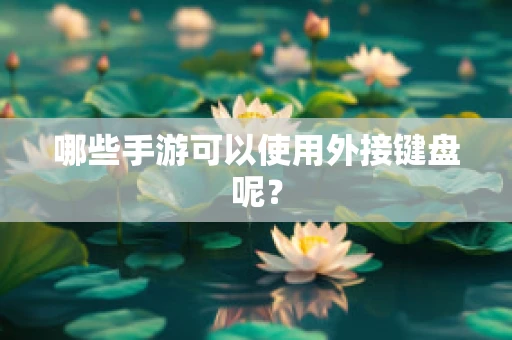 哪些手游可以使用外接键盘呢？