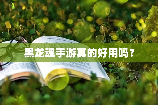 黑龙魂手游真的好用吗？