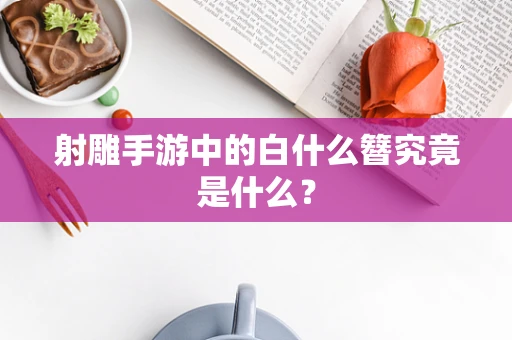 射雕手游中的白什么簪究竟是什么？