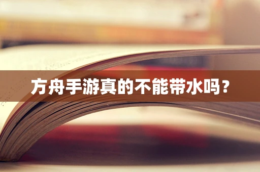 方舟手游真的不能带水吗？