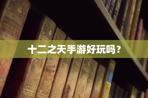 十二之天手游好玩吗？