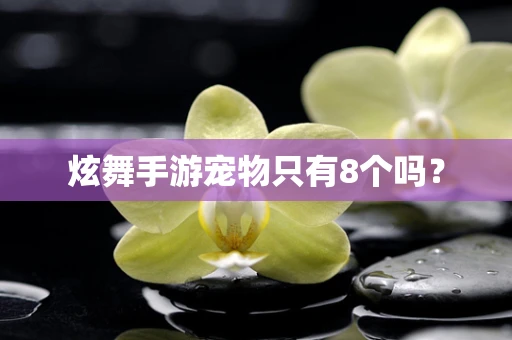 炫舞手游宠物只有8个吗？