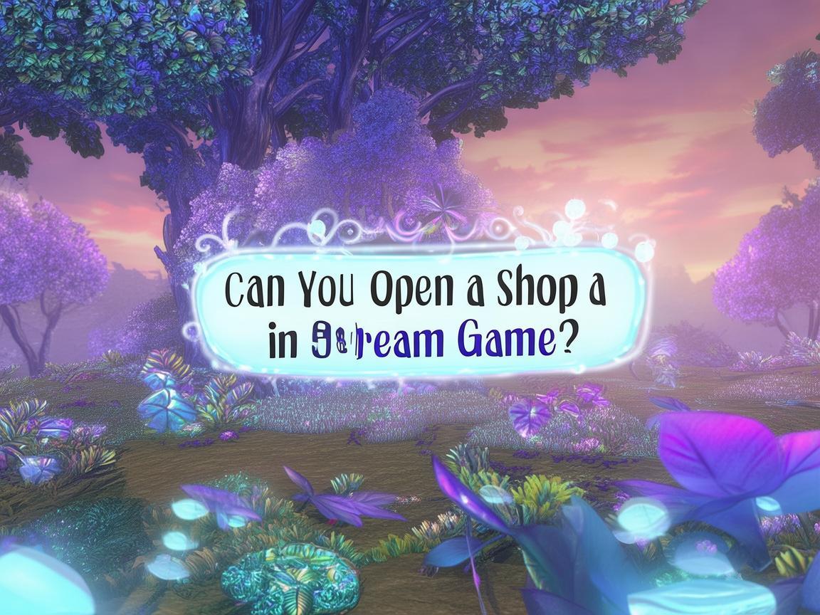 梦幻手游到底能不能开店？